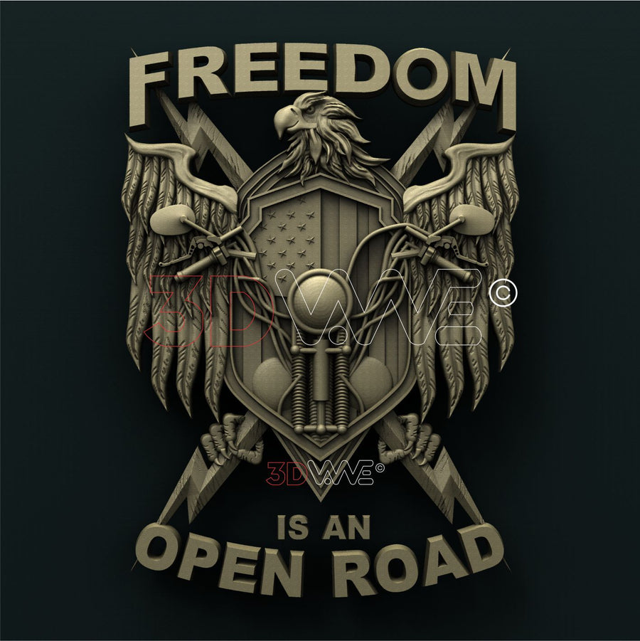 BIKER EAGLE 3D STL 3DWave