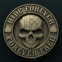 Thumbnail for BIKER SKULL 3D STL 3DWave