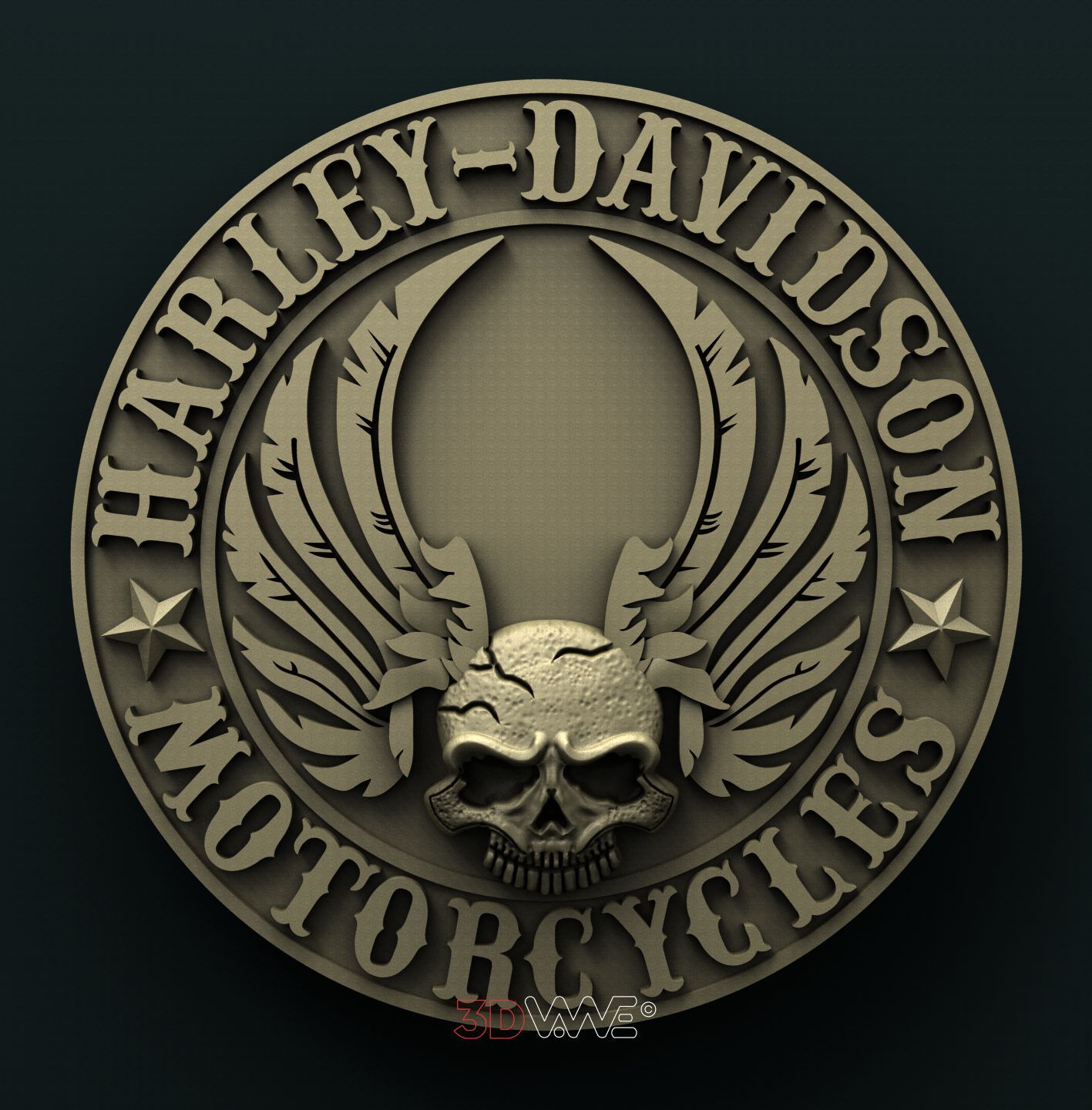 BIKERS SIGN 3D STL 3DWave