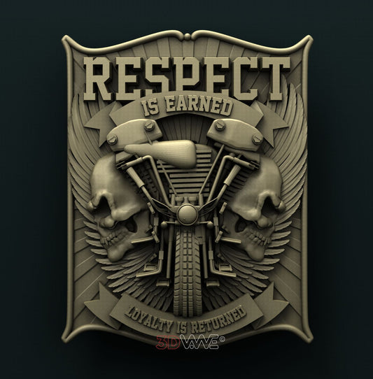 BIKERS SIGN 3D STL 3DWave