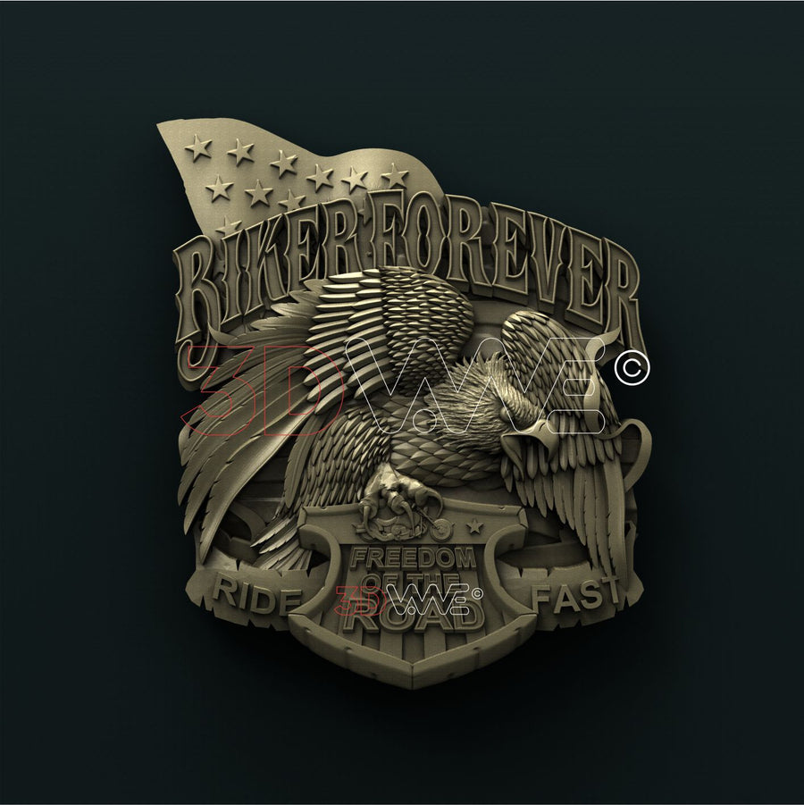 BIKERS SIGN 3D STL 3DWave