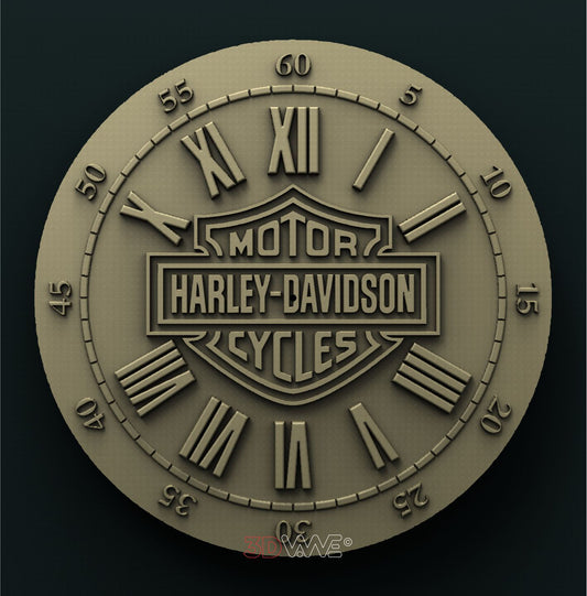 BIKERS WALL CLOCK 3D STL 3DWave