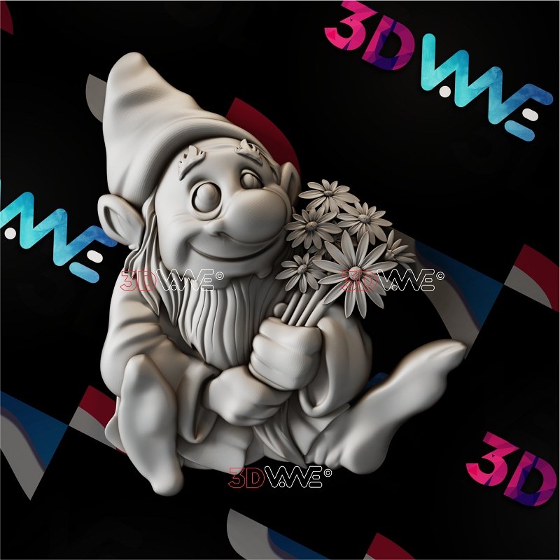 BIRTHDAY GNOME 3d stl 3DWave.us