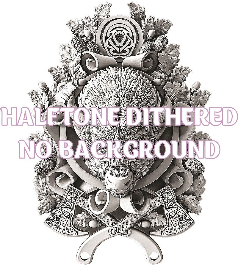 BISON 3d illusion & laser-ready file 3DWave.us