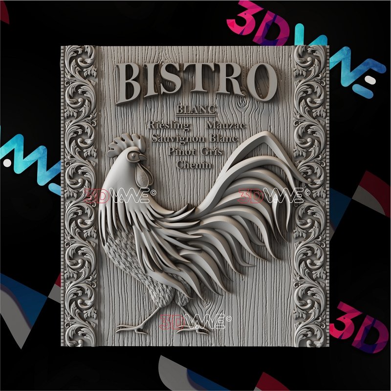 BISTRO SIGN 3d stl 3DWave.us