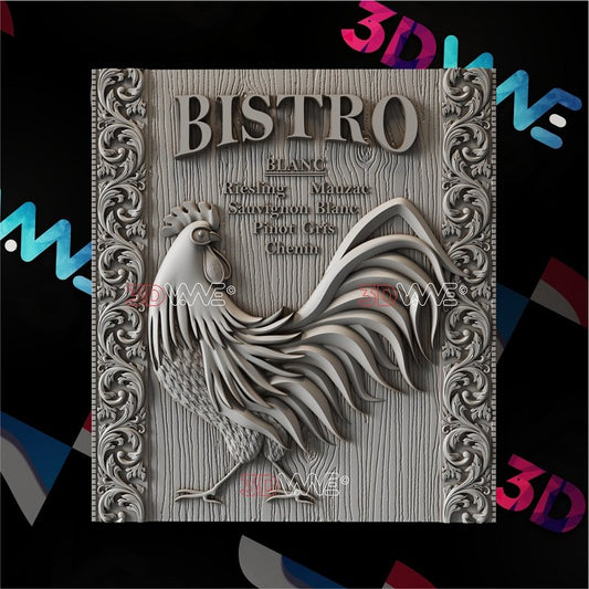 BISTRO SIGN 3d stl 3DWave.us