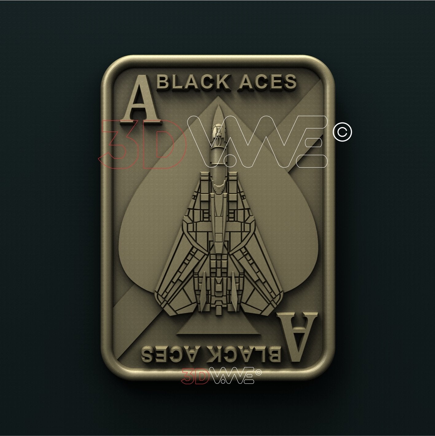 BLACK ACES 3D STL 3DWave