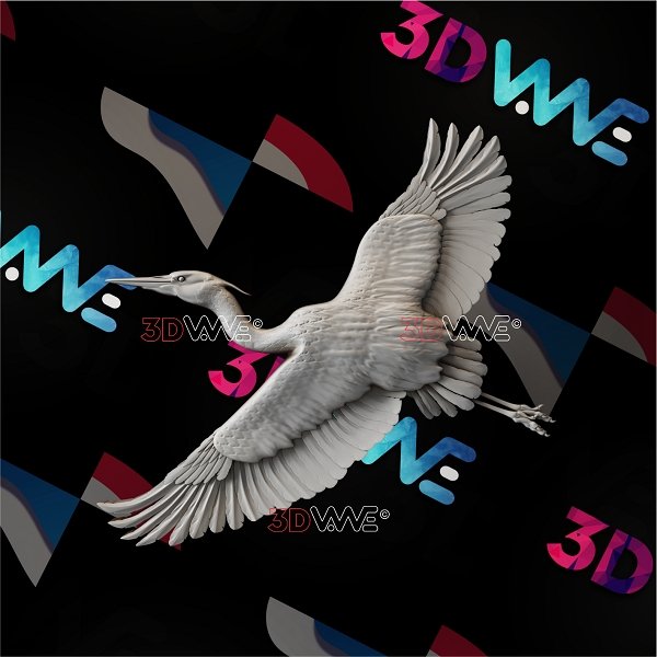 BLUE HERON 3d stl 3DWave.us