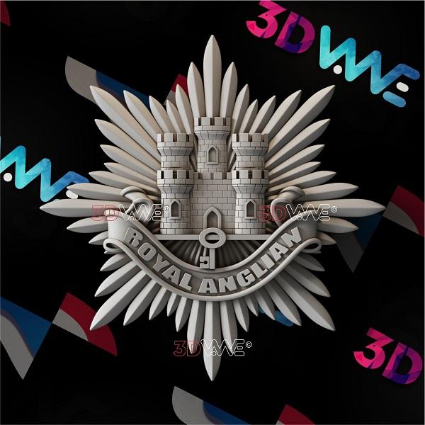 BRITISH ARMY ROYAL ANGLIAN REGIMENT 3d stl 3DWave.us