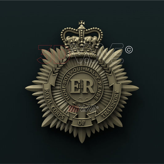 BRITISH ARMY ROYAL CORPS OF TRANSPORT 3D STL 3DWave