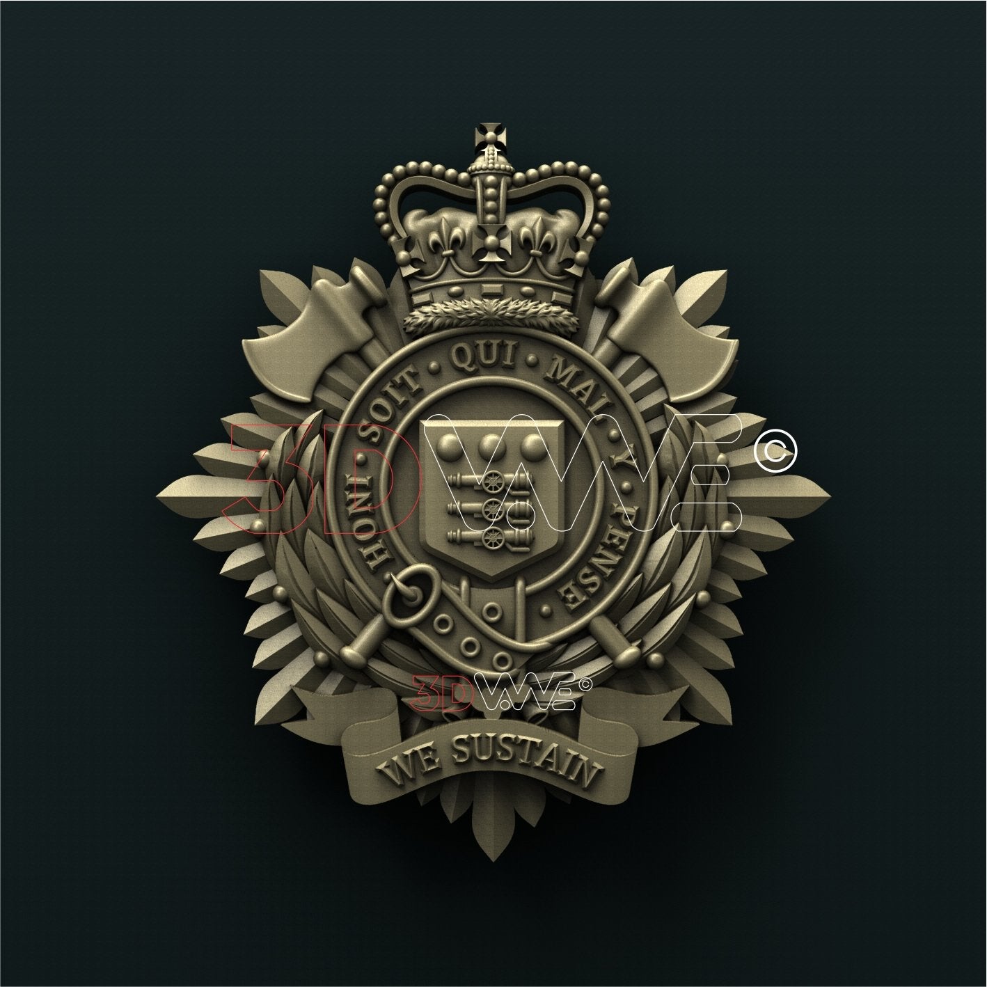 BRITISH ARMY ROYAL LOGISTIC CORPS 3D STL 3DWave