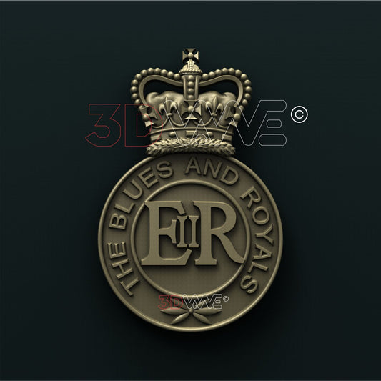 BRITISH BLUES AND ROYALS CAVALRY REGIMENT 3D STL 3DWave