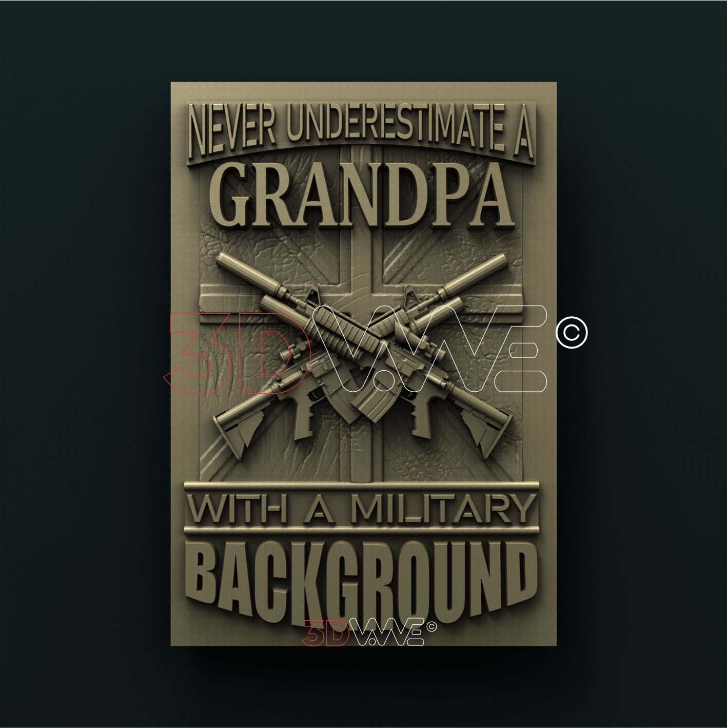 BRITISH GRANDPA 3D STL 3DWave