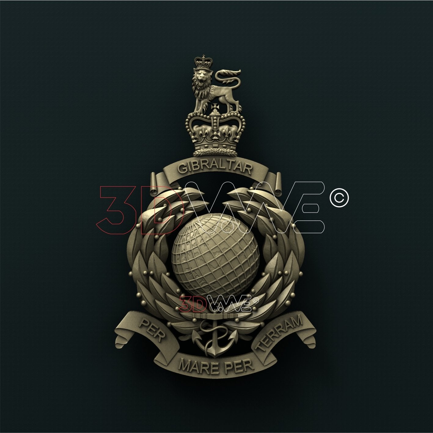 BRITISH ROYAL MARINES 3D STL 3DWave