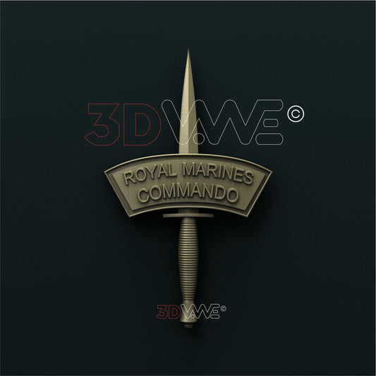 BRITISH ROYAL MARINES COMMANDO DAGGER 3D STL 3DWave