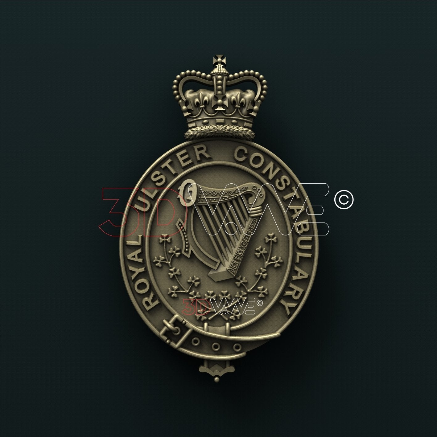 BRITISH ROYAL ULSTER CONSTABULARY 3D STL 3DWave