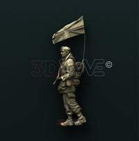 Thumbnail for BRITISH SOLDIER 3D STL 3DWave