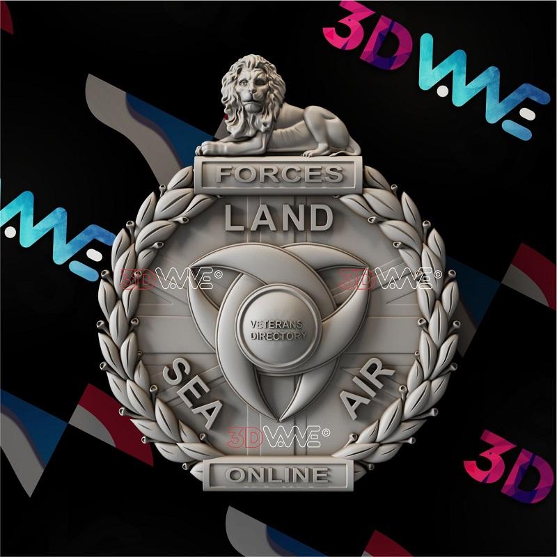 BRITISH VETERAN INSIGNIA 3d stl 3DWave.us