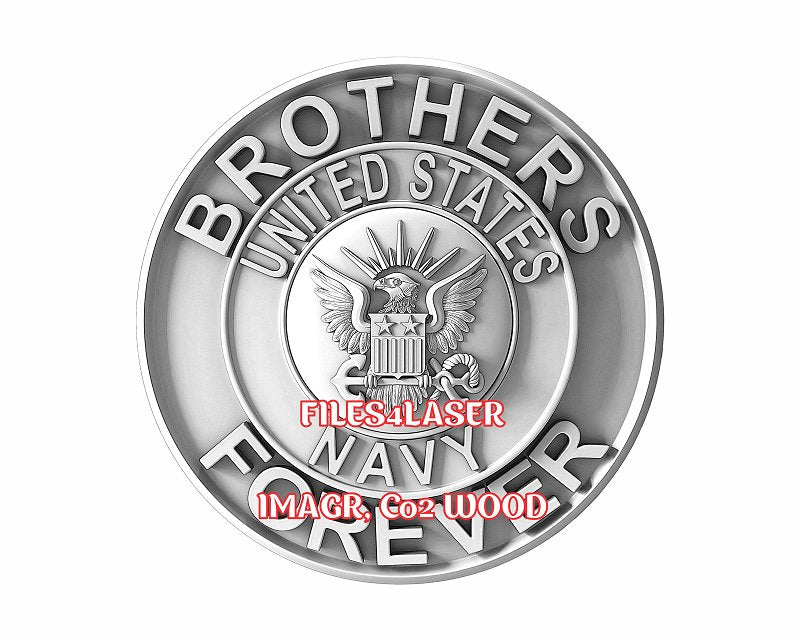 Brothers 3d illusion & laser-ready files - 3DWave.us