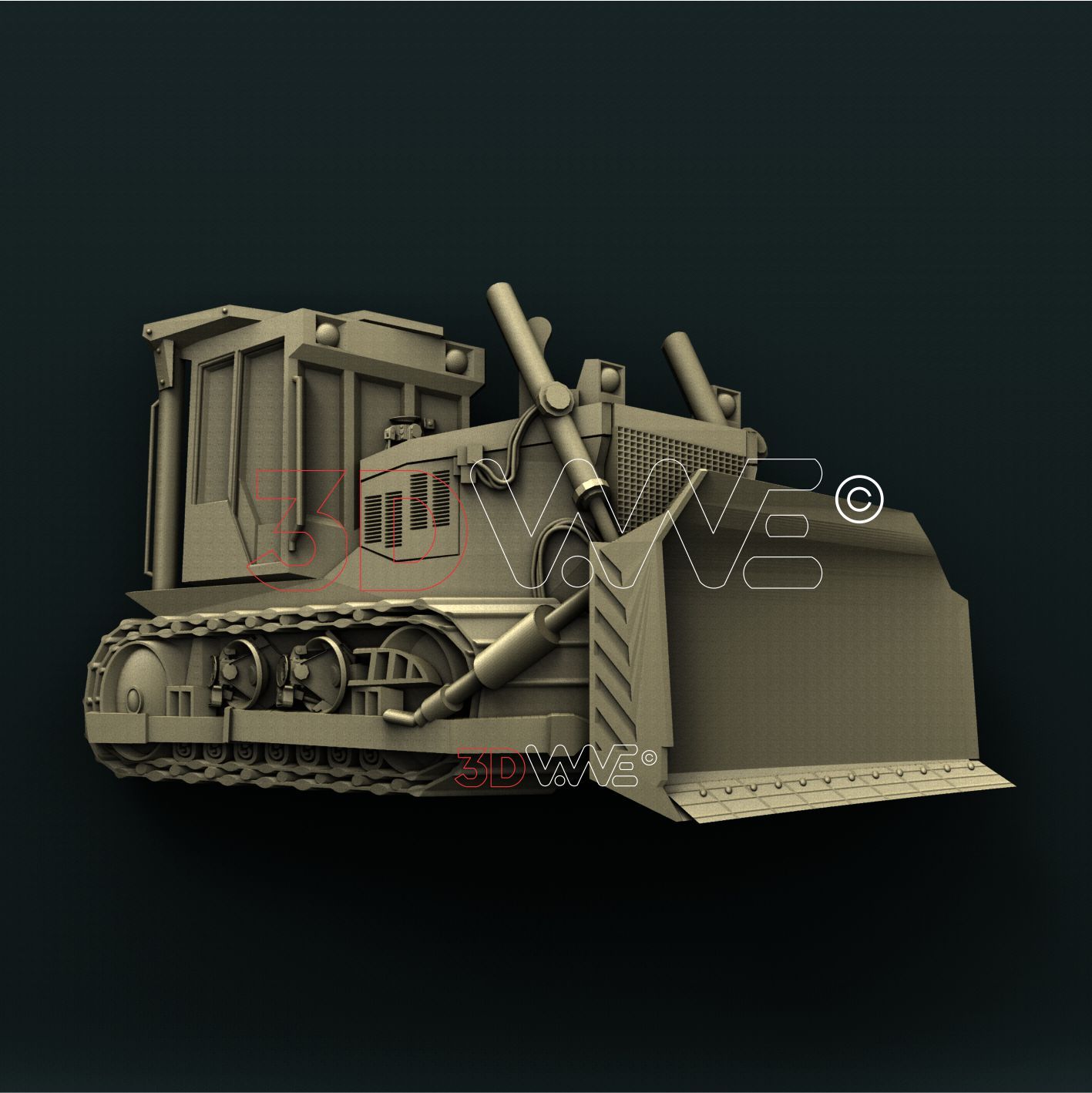 BULLDOZER 3D STL 3DWave