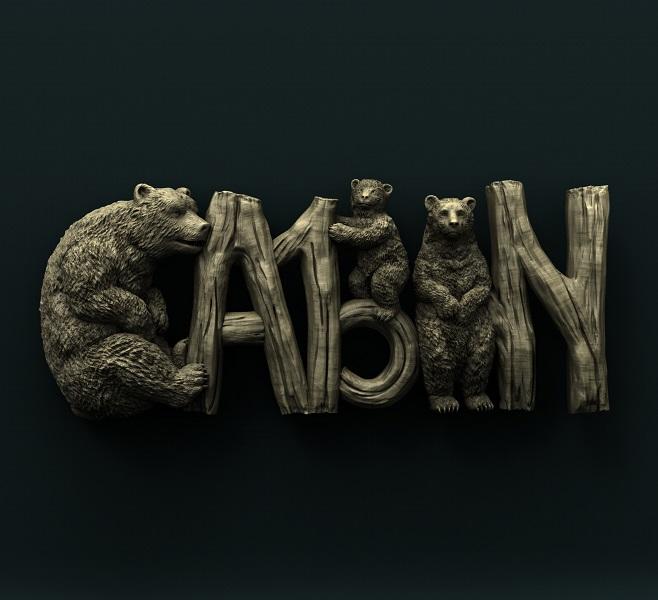 CABIN SIGN 3D STL 3DWave