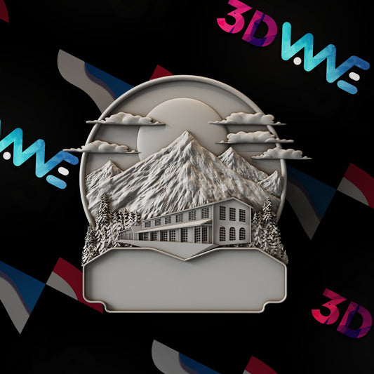 Cabin Sign 3d stl - 3DWave.us