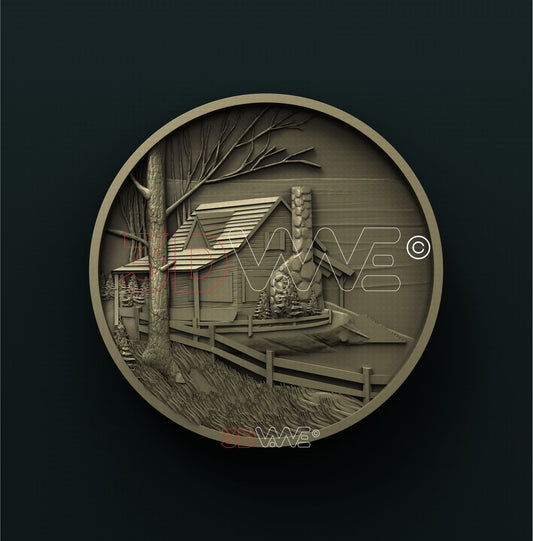CABIN SIGN 3D STL 3DWave