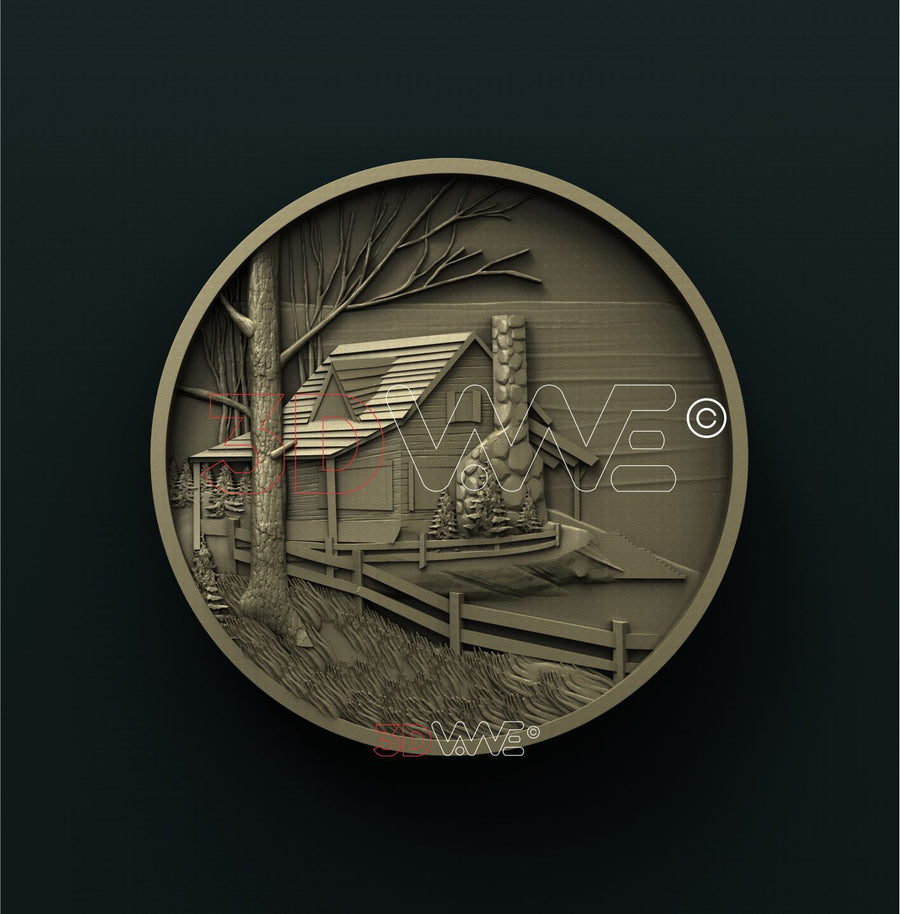 CABIN SIGN 3D STL 3DWave