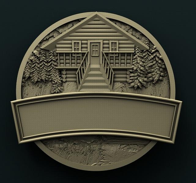 CABIN WELCOME SIGN 3D STL 3DWave