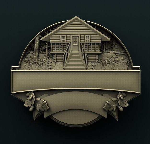 CABIN WELCOME SIGN 3D STL 3DWave