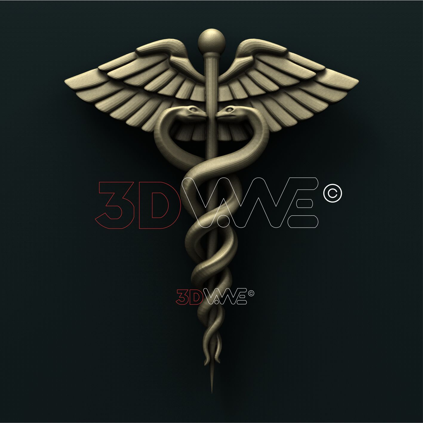 CADUCEUS 3D STL 3DWave