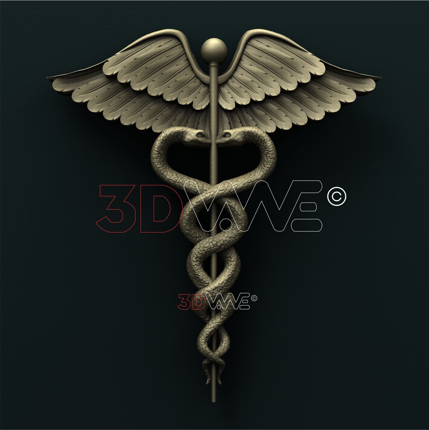 CADUCEUS 3D STL 3DWave