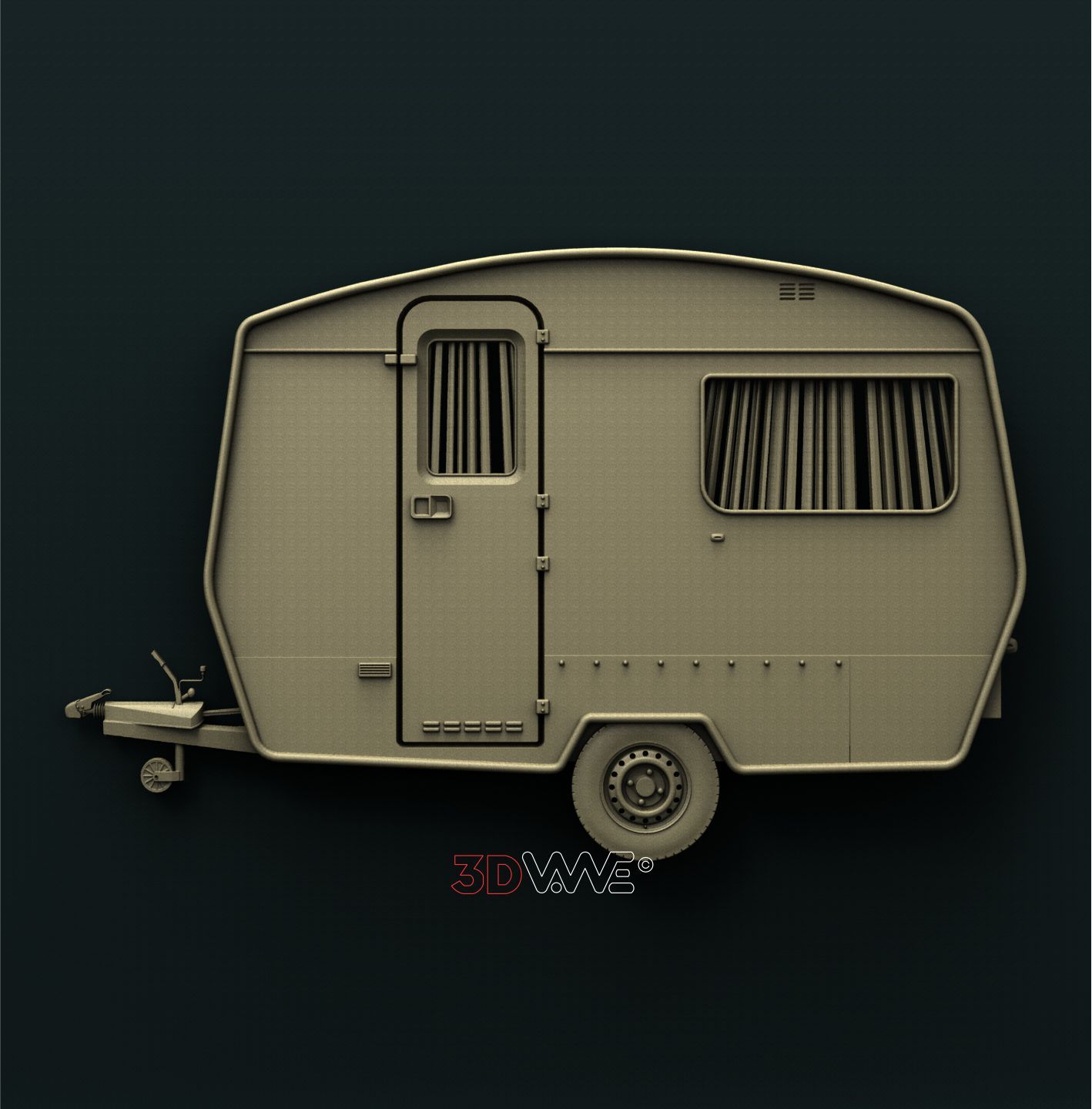 CAMPER 3D STL 3DWave