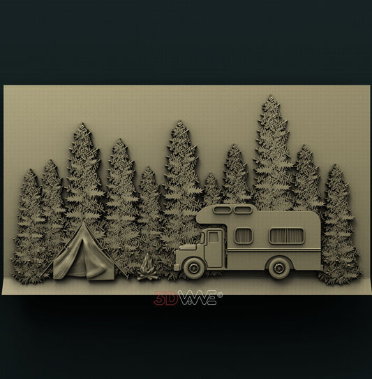 CAMPER 3D STL 3DWave