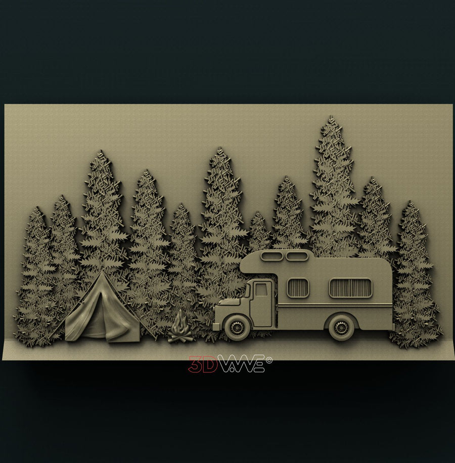 CAMPER 3D STL 3DWave