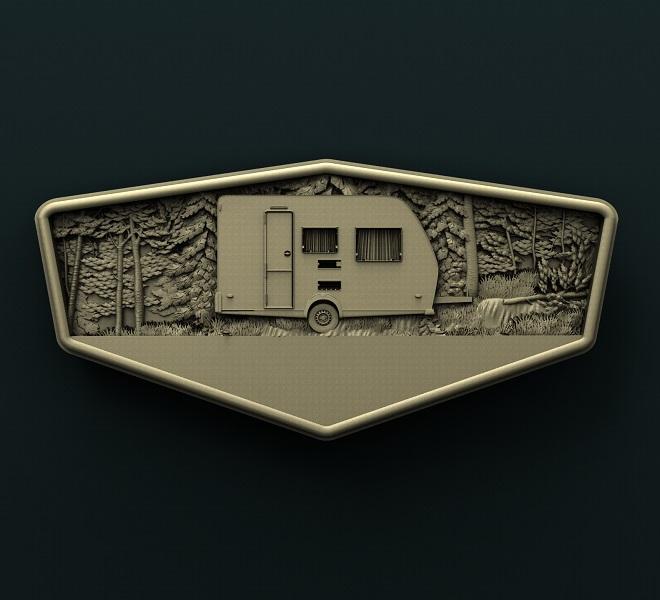 CAMPER SIGN 3D STL 3DWave