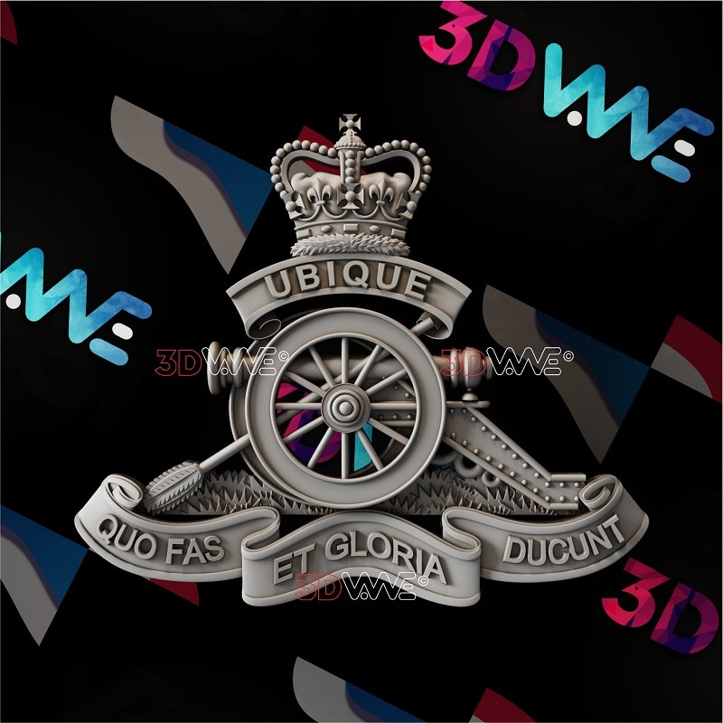 CANADIAN ARMED FORCES ARTILLERY BRANCH 3d stl 3DWave.us