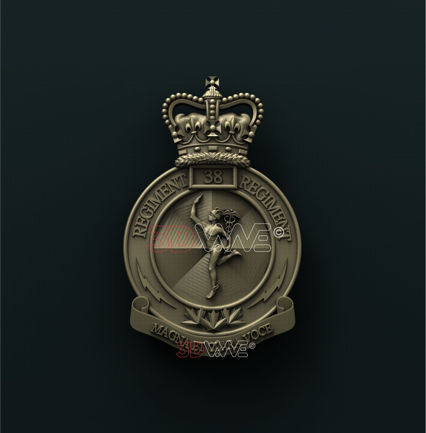 CANADIAN ARMY 38 SIGNAL REGIMENT 3D STL 3DWave