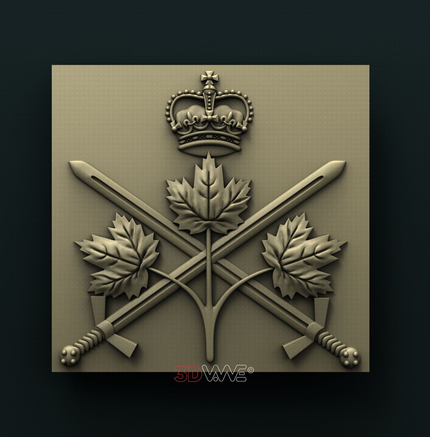 CANADIAN ARMY 3D STL - 3DWave.us