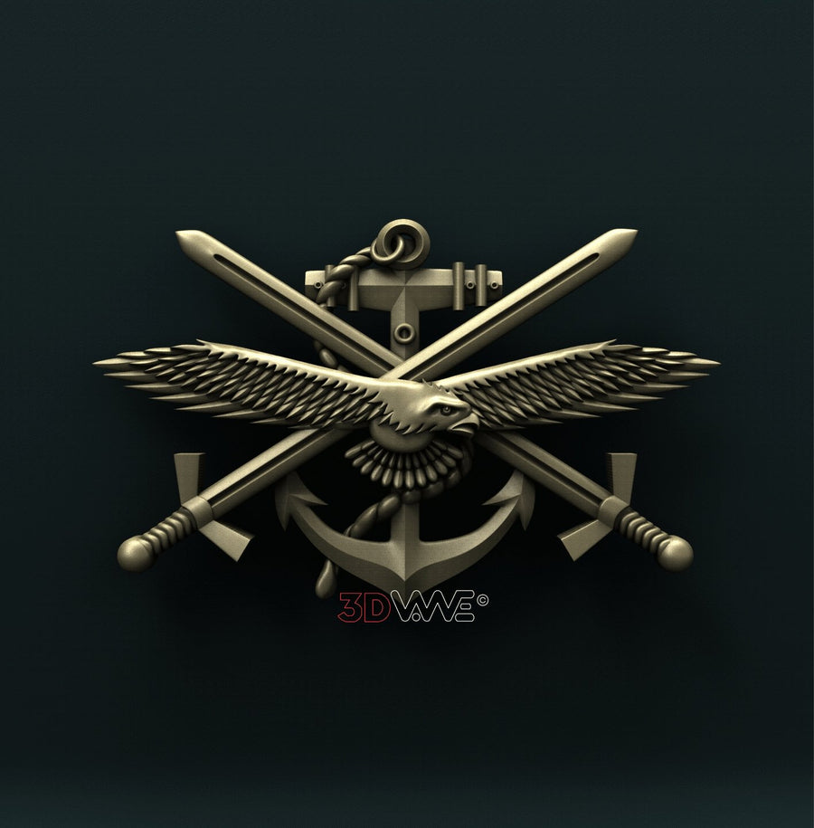 CANADIAN ARMY COAT OF ARMS 1598 3D STL 3DWave