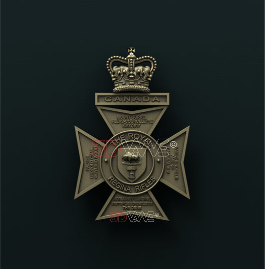 CANADIAN ARMY, THE ROYAL REGINA RIFLES 3D STL 3DWave
