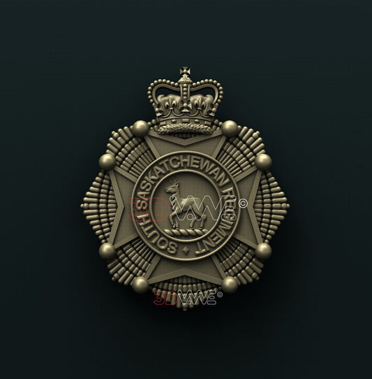CANADIAN ARMY, THE SOUTH SASKATCHEWAN REGIMENT 3D STL 3DWave