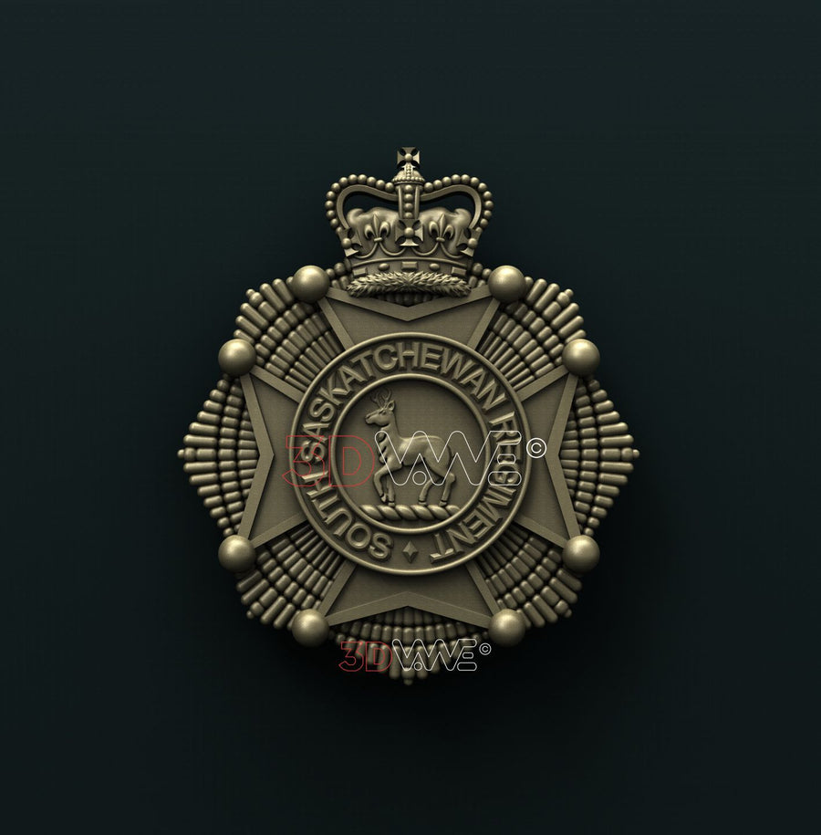CANADIAN ARMY, THE SOUTH SASKATCHEWAN REGIMENT 3D STL 3DWave