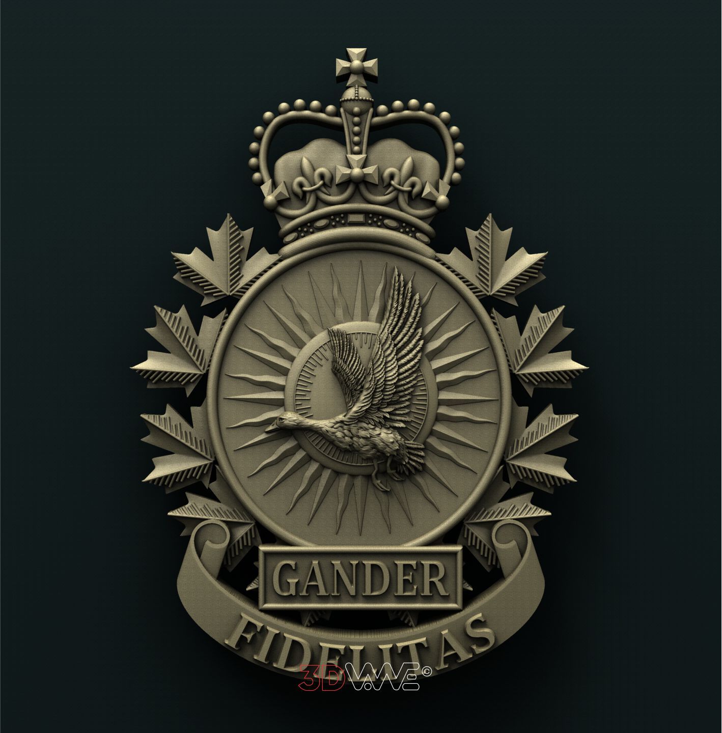 CANADIAN FORCES BASE GANDER 3D STL 3DWave