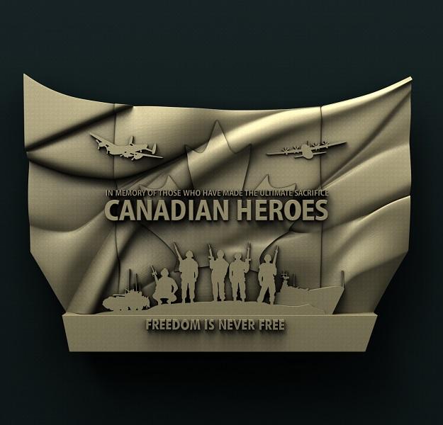 CANADIAN HERO 3D STL 3DWave