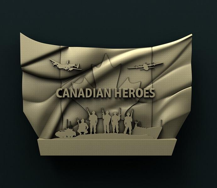 CANADIAN HERO 3D STL 3DWave