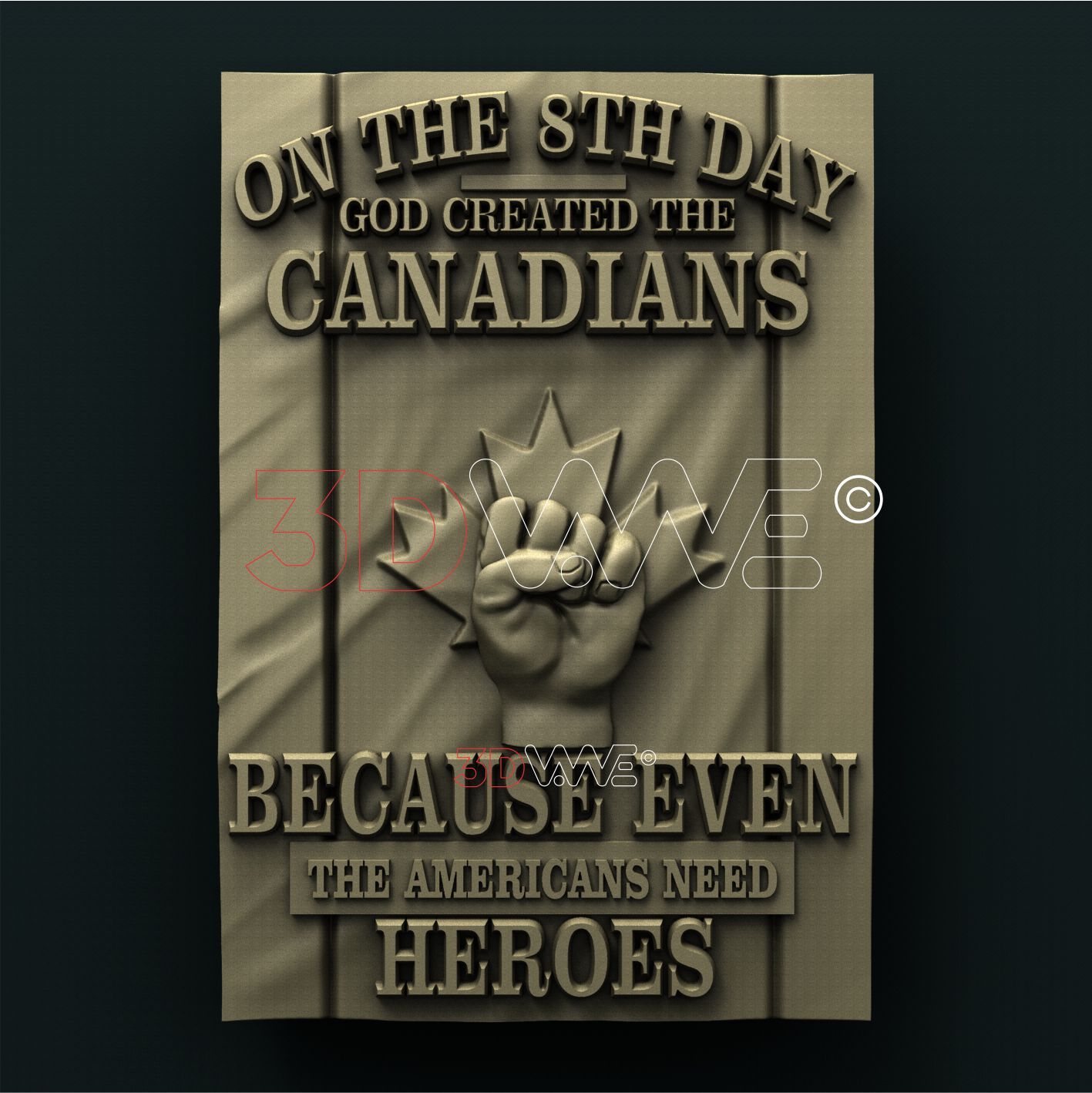 CANADIAN HERO 3D STL 3DWave