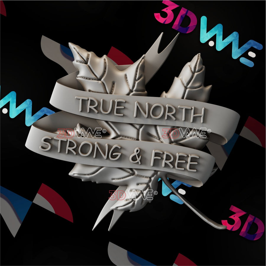 CANADIAN LEAF 3d stl 3DWave.us