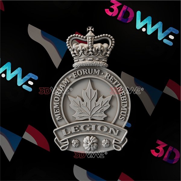CANADIAN LEGION 3d stl 3DWave.us