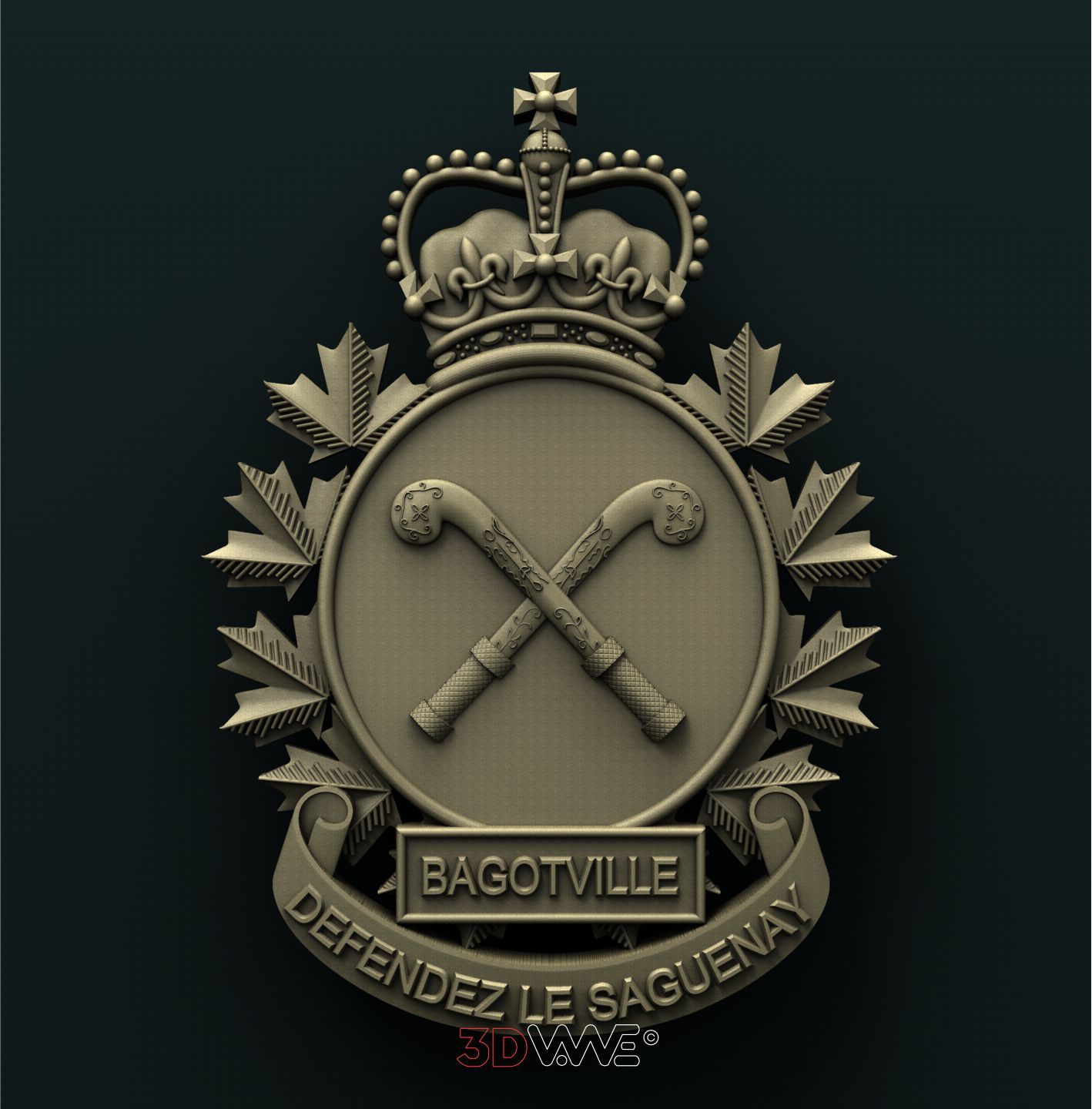 CANADIAN MILITARY BASE BAGOTVILLE 3D STL 3DWave